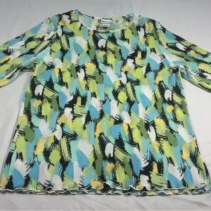 Bon Worth Multicolor Abstract Top